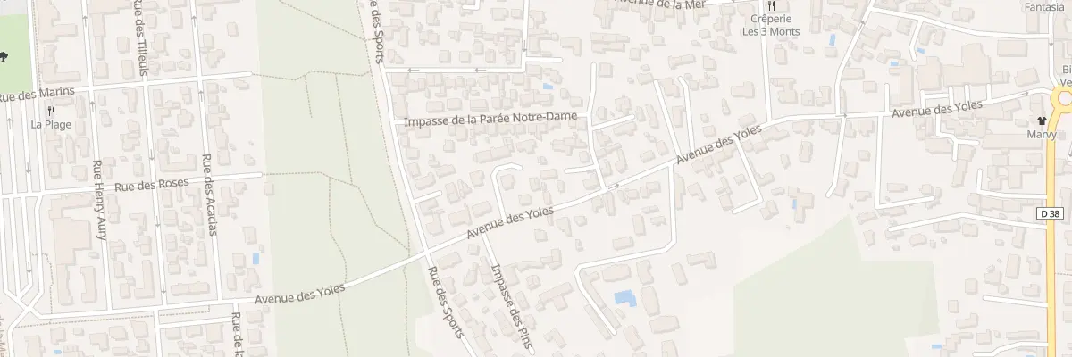 Plan du 58 Av des Yoles à Notre-Dame-de-Monts