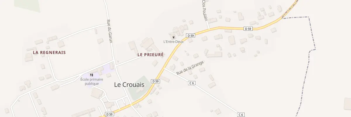 Plan du 1 Rue de la Grange au Crouais