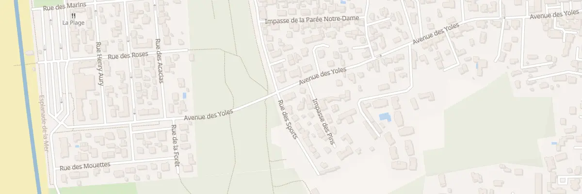 Plan du 93 Av des Yoles à Notre-Dame-de-Monts
