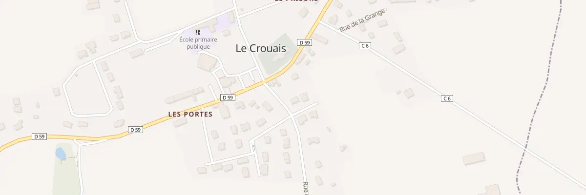 Plan du 1 Rue des Chênes Verts au Crouais