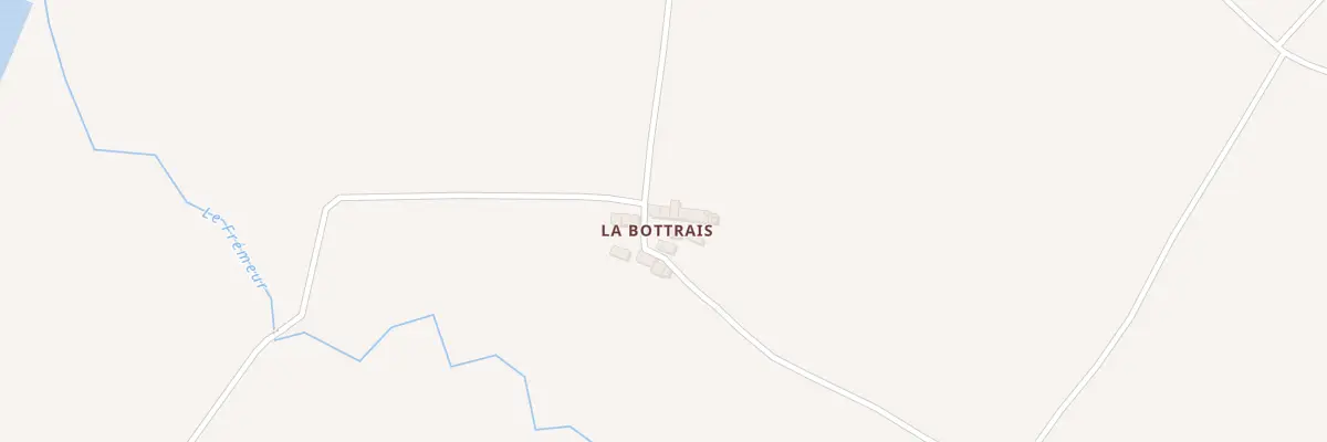 Plan du 11 Le Bottrais à Caulnes