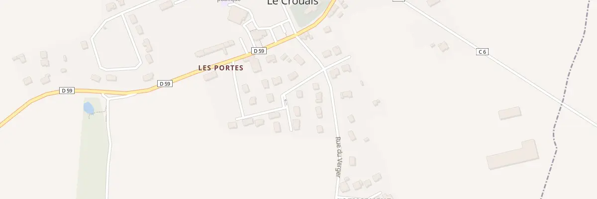Plan du 1 Rue des Cerisiers au Crouais