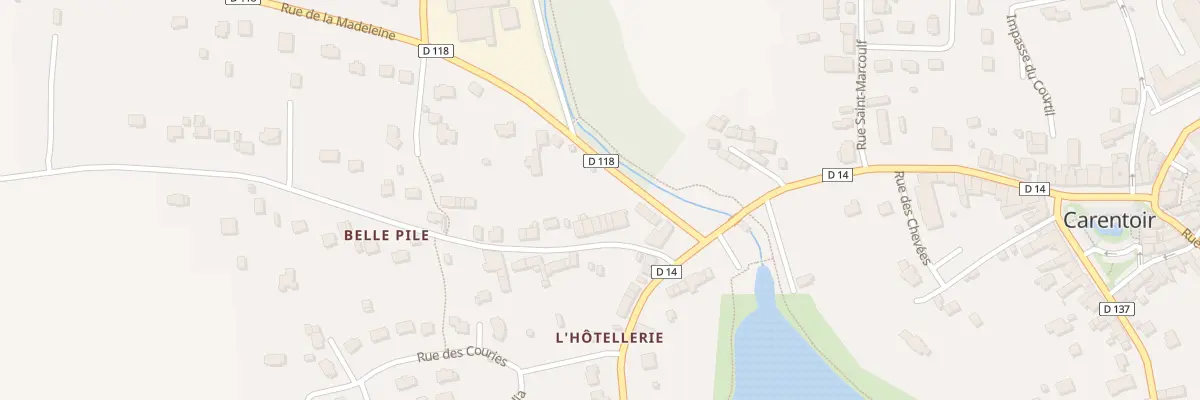 Plan du 8 Rue de Belle Pile à Carentoir