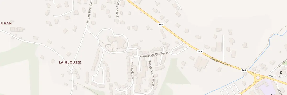 Plan du 21 Av de Bretagne à La Gacilly