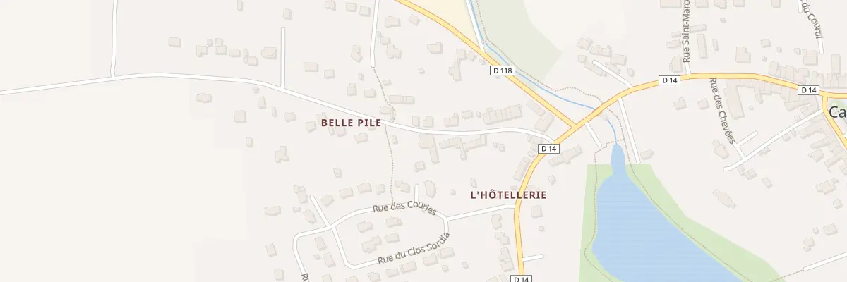 Plan du 15 Rue de Belle Pile à Carentoir