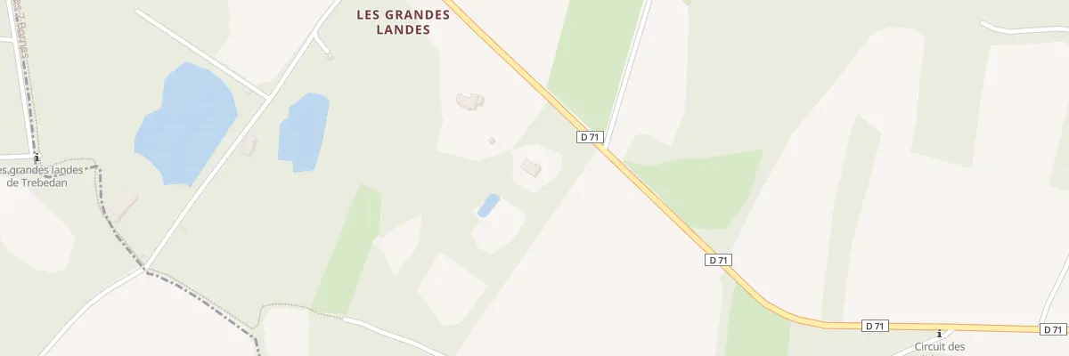 Plan du 1 Les Grandes Landes à Brusvily
