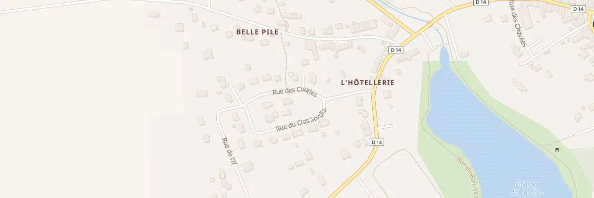 Plan du 1 Rue des Couries à Carentoir