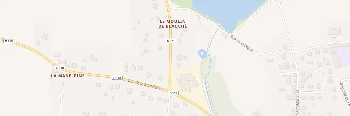 Plan du 8 Rue du Clos Beauché à Carentoir