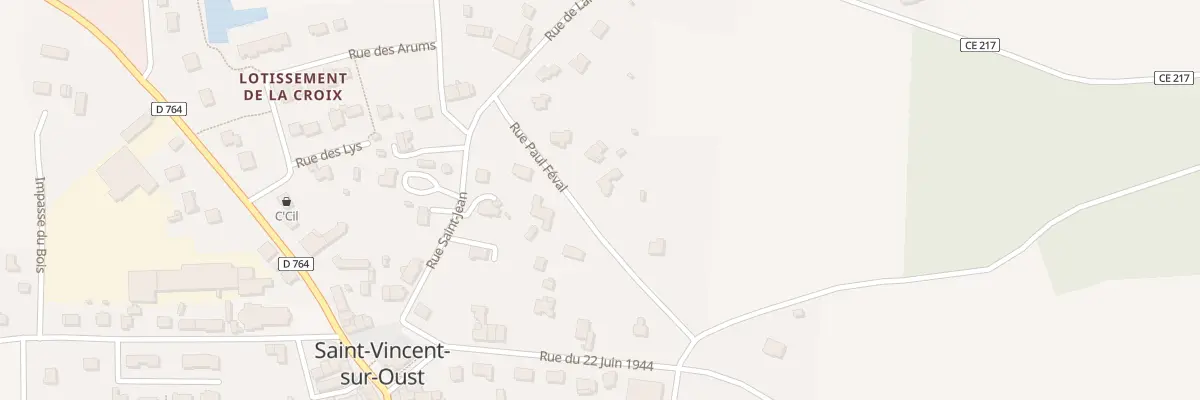 Plan du 11 Rue Paul Féval à Saint-Vincent-sur-Oust