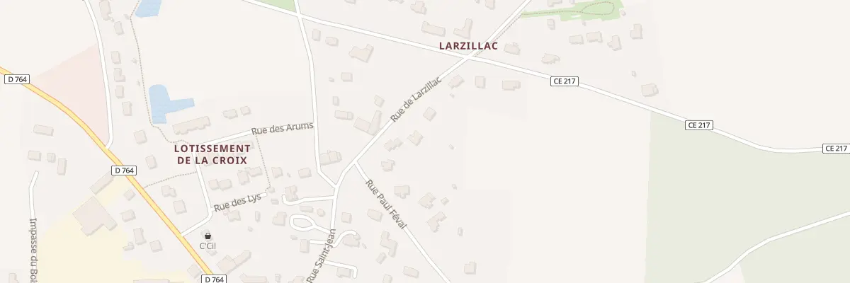 Plan du 4 Larzillac à Saint-Vincent-sur-Oust