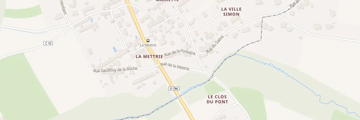Plan du 1 Rue de la Fontaine à Lancieux
