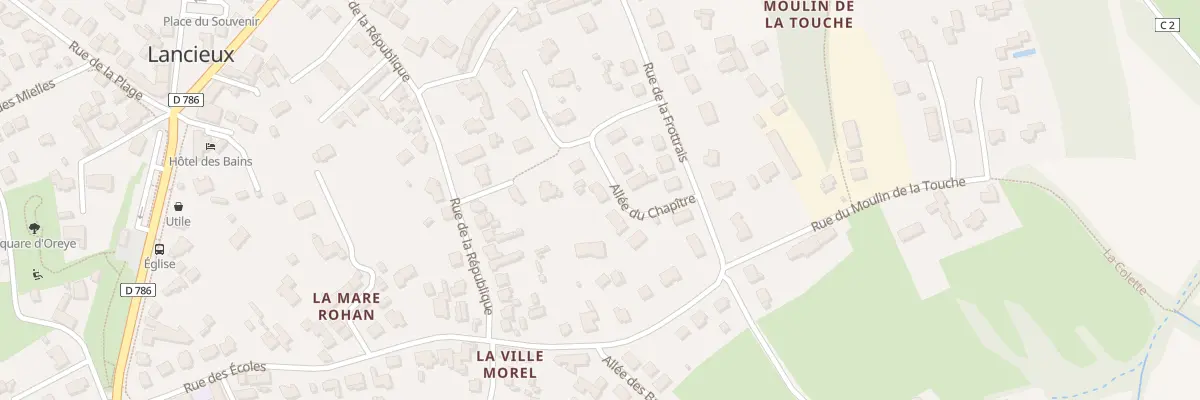 Plan du 10 All du Chapitre à Lancieux