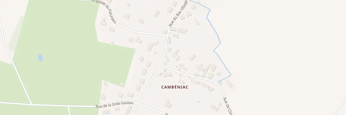 Plan du 1 Rue des Closes En Cambeniac à Crossac