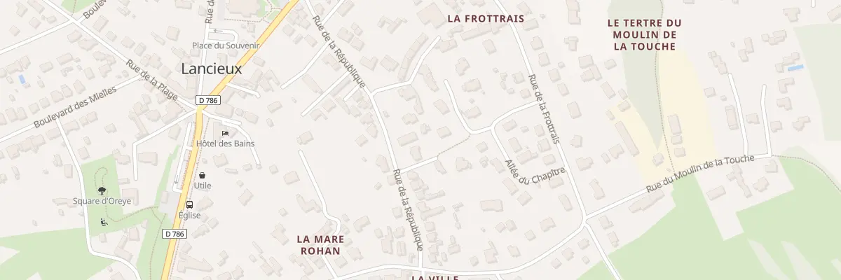 Plan du 22 Rue de la République à Lancieux