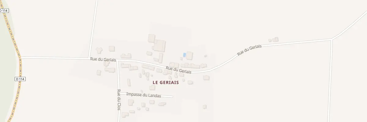 Plan du 12 Rue du Geriais à Missillac