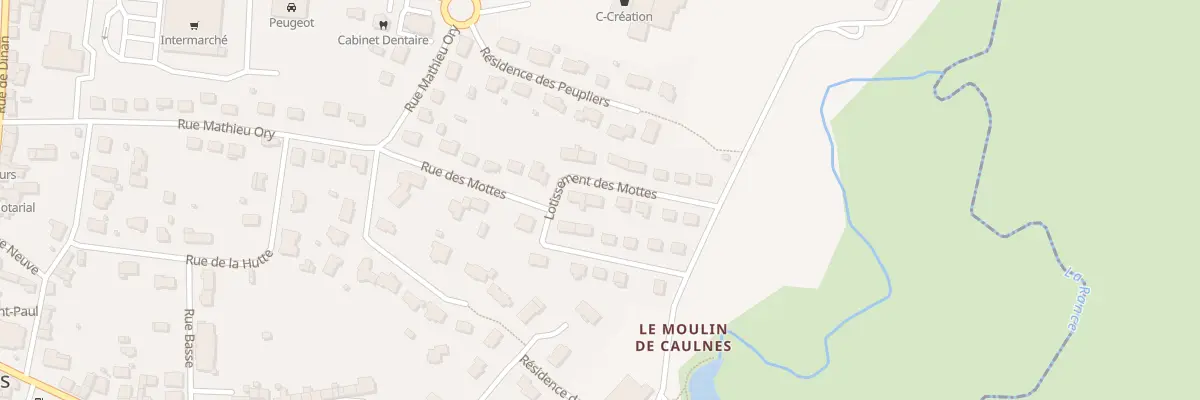 Plan du 33 Lot des Mottes à Caulnes