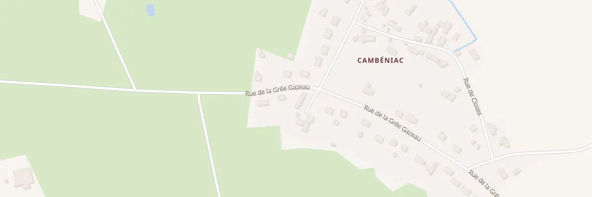 Plan du 6 Rue de la Gree Gazeau Cambenia à Crossac