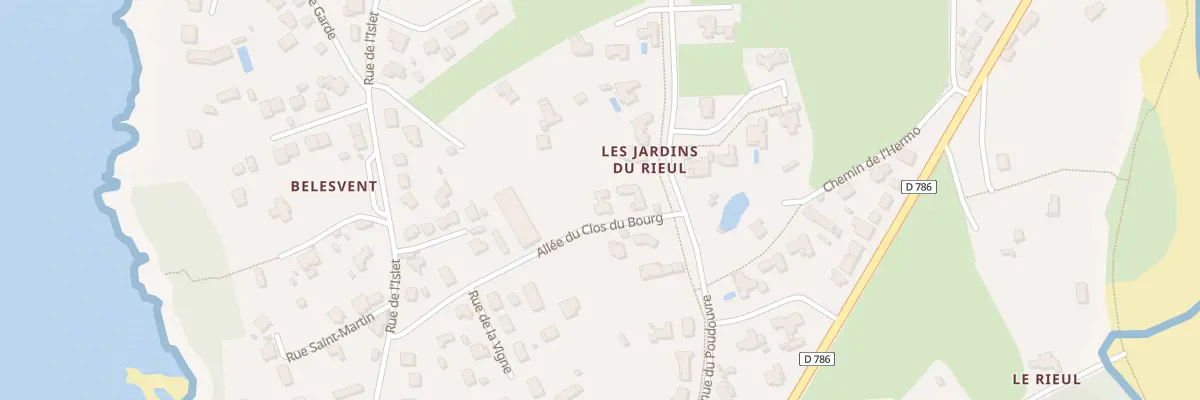 Plan du 4 All du Clos du Bourg à Lancieux