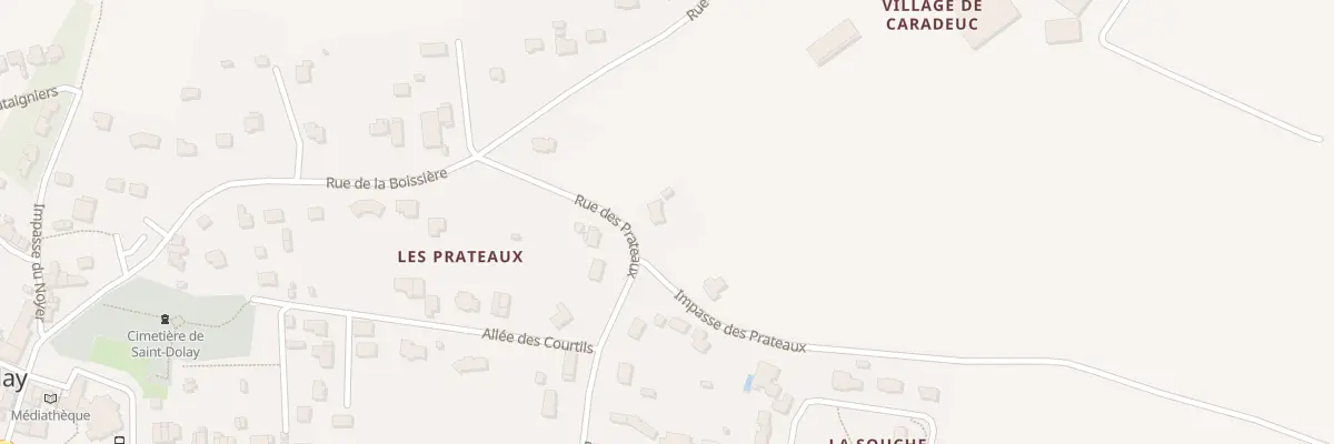 Plan du 6 Rue des Prateaux à Saint-Dolay