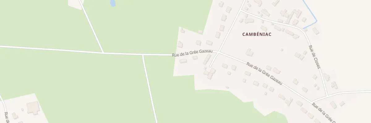 Plan du 2 Rue de la Gree Gazeau Cambenia à Crossac