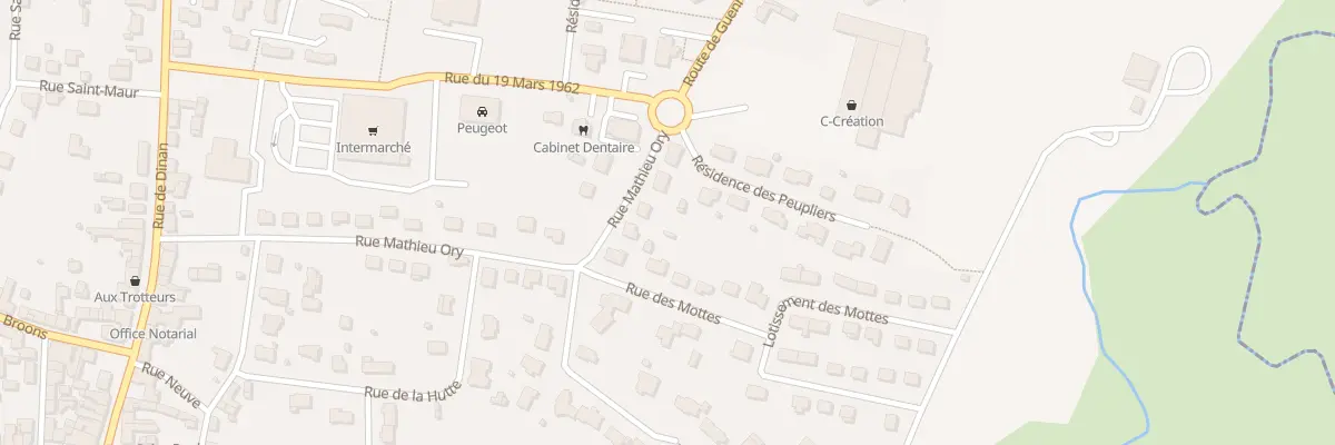 Plan du 28 Rue Mathieu Ory à Caulnes