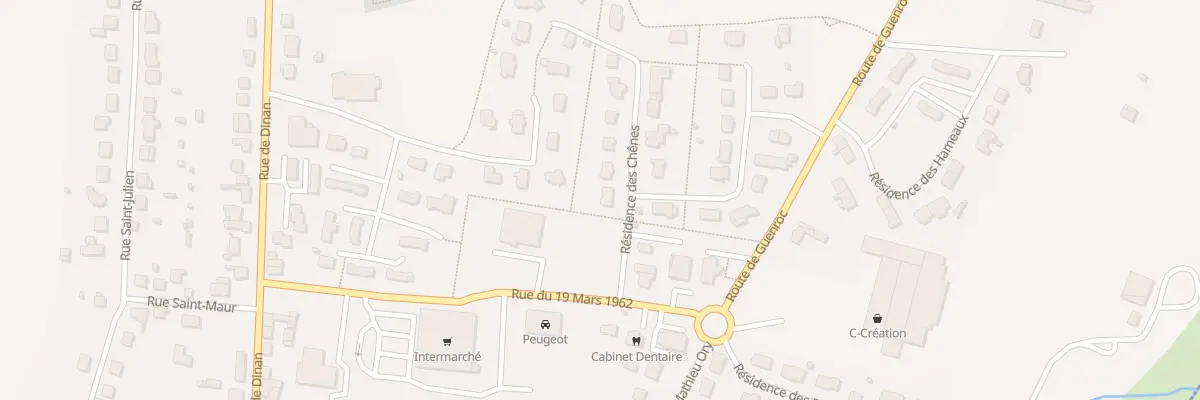 Plan du 1 Res des Chênes à Caulnes