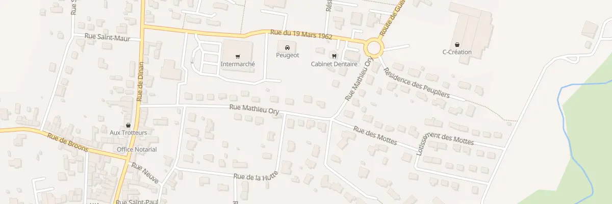 Plan du 25 Rue Mathieu Ory à Caulnes