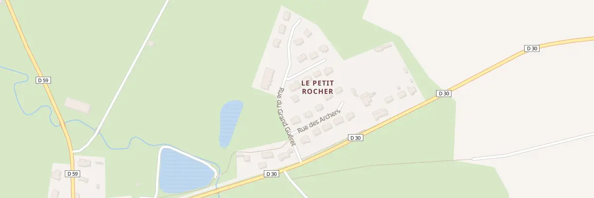 Plan du 2 Rue du Grand Guéret à Muel