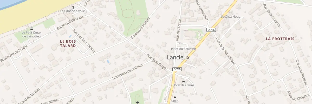 Plan du 12 Rue de la Plage à Lancieux