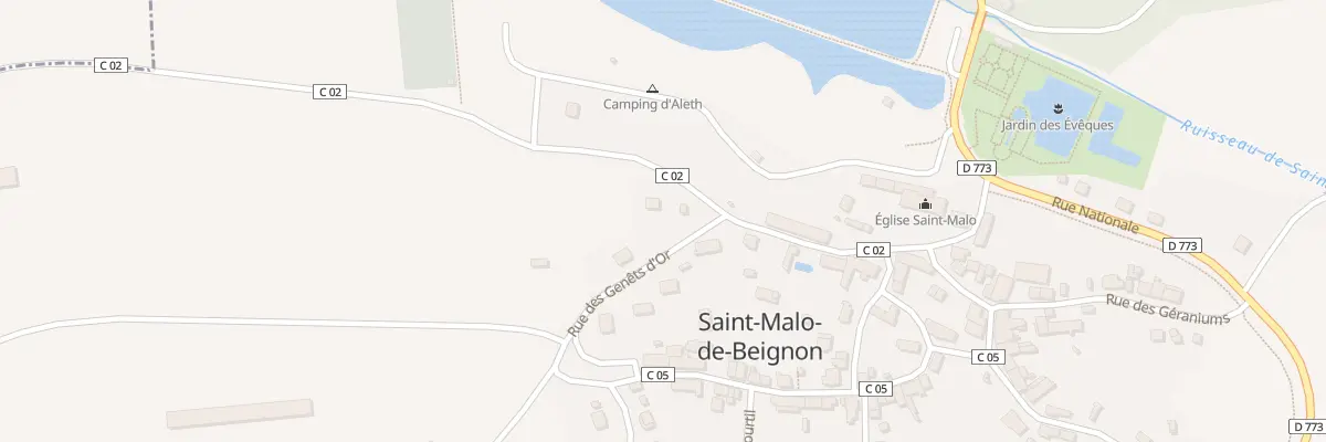 Plan du 2 Rue des Genêts d’Or à Saint-Malo-de-Beignon