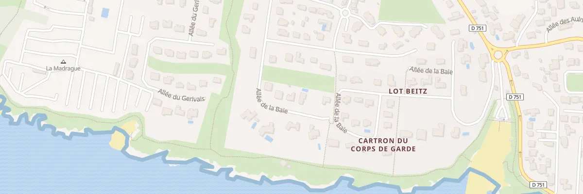 Plan du 9 All de la Baie à Pornic
