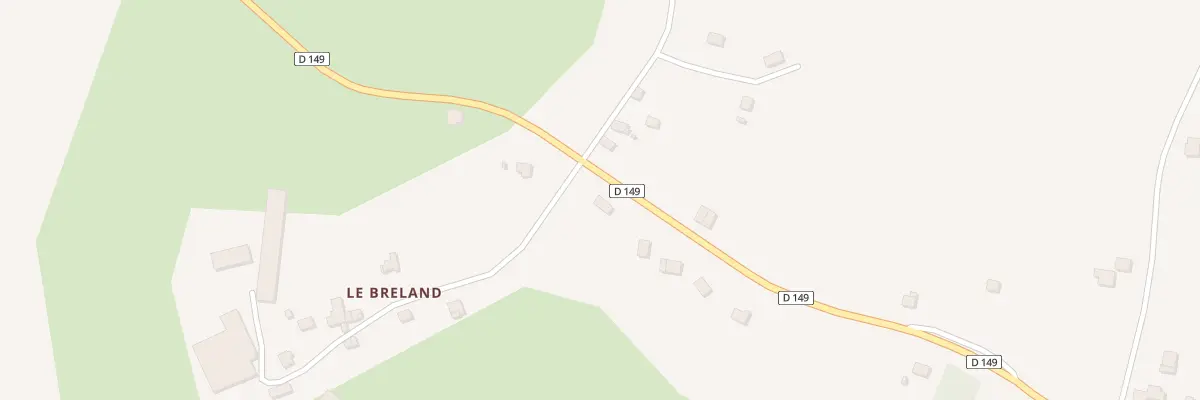 Plan du 1 Le Breland à La Gacilly