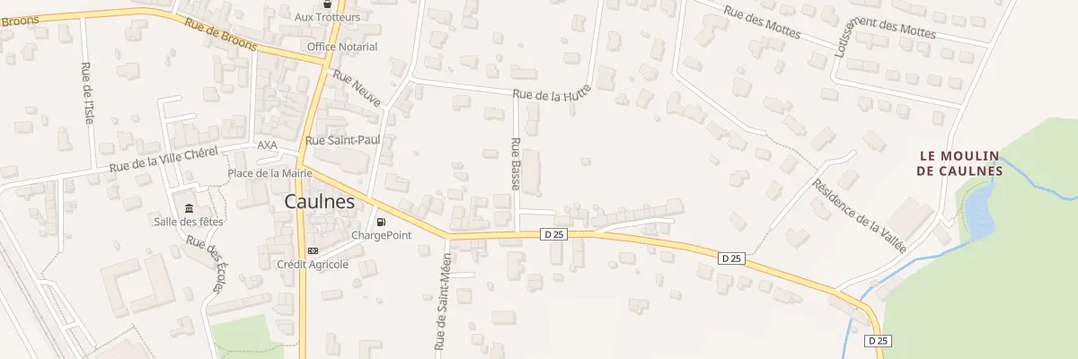 Plan du 2 Rue Basse à Caulnes