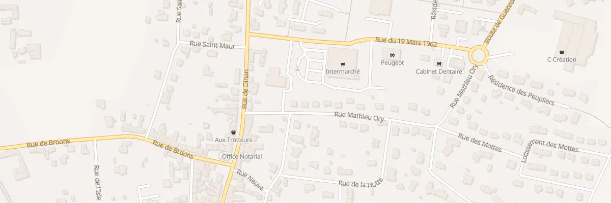 Plan du 9 Rue Mathieu Ory à Caulnes