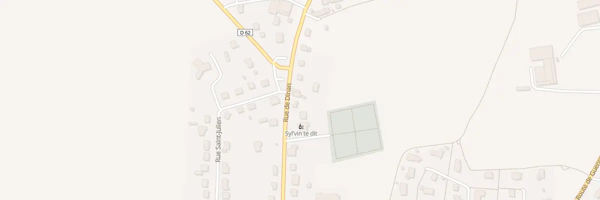 Plan du 58A Rue de Dinan à Caulnes