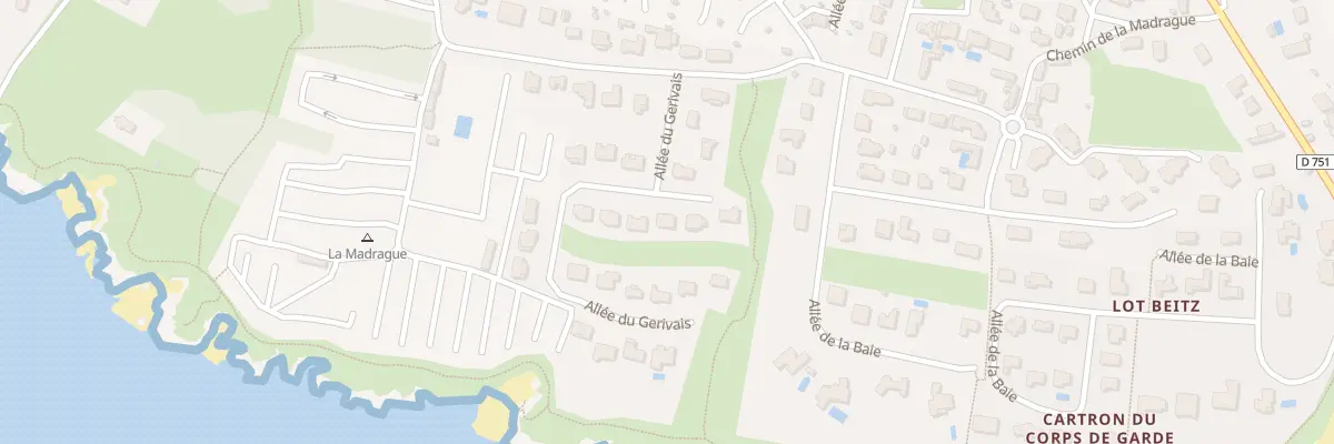Plan du 17 All du Gerivais Ste Marie à Pornic