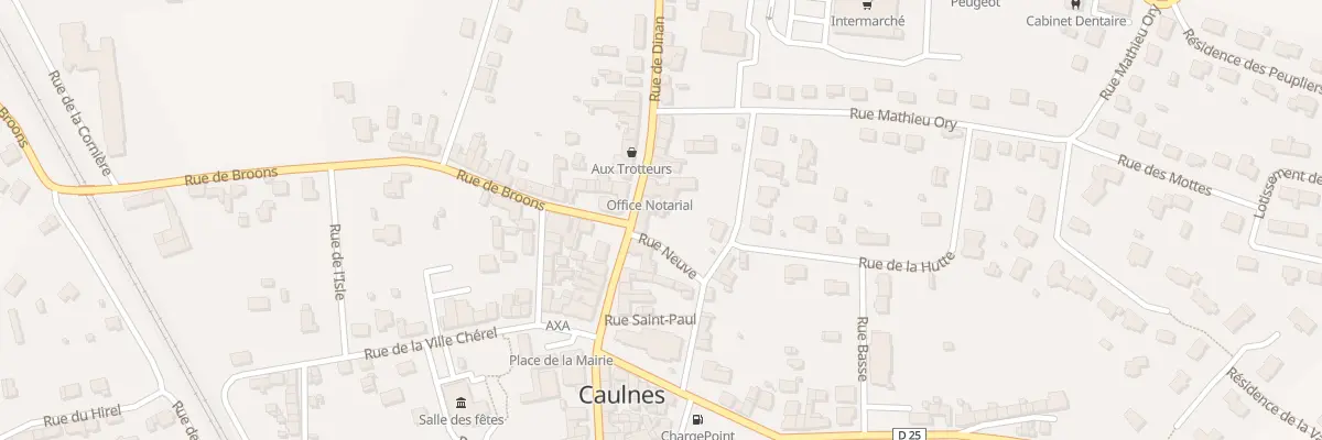 Plan du 12 Rue de Dinan à Caulnes