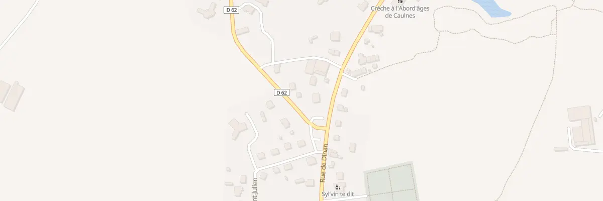 Plan du 77 Rue de Dinan à Caulnes