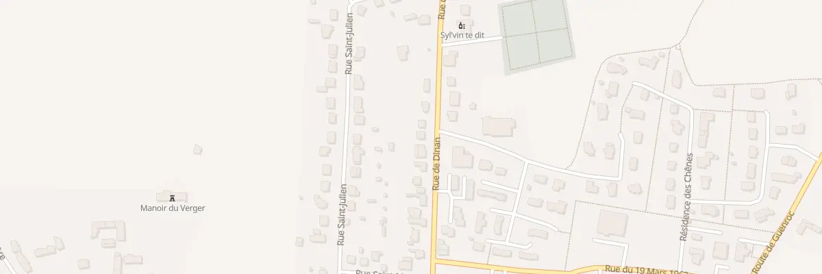 Plan du 55 Rue de Dinan à Caulnes