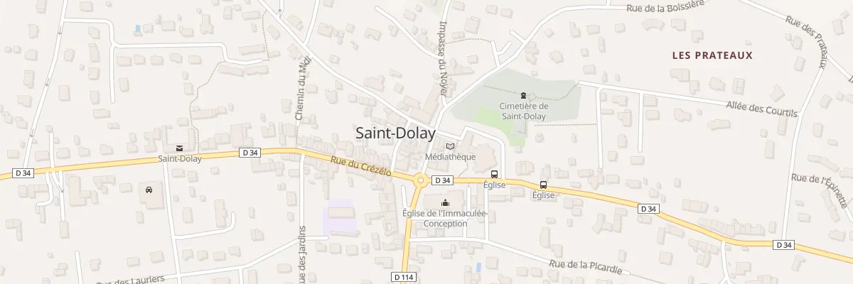 Plan du 2 Rue Jeanne d’Arc à Saint-Dolay