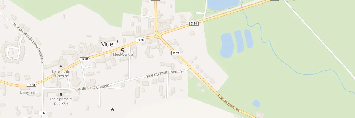 Plan du 3 Rue de Bleruais à Muel