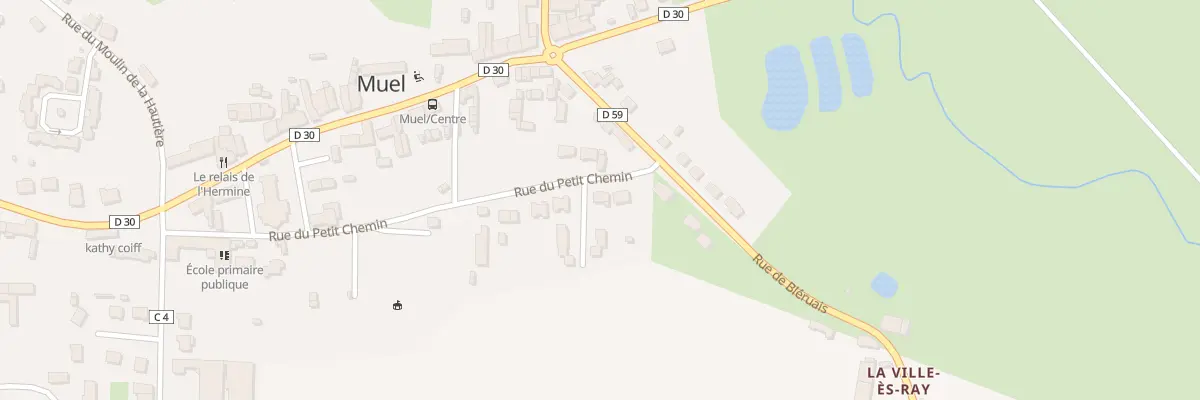 Plan du 4 Rue du Petit Chemin à Muel