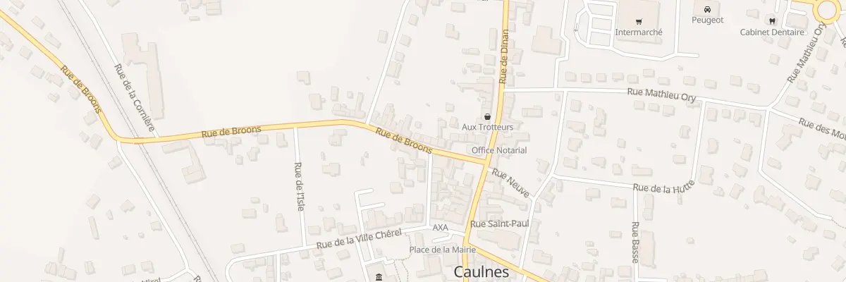 Plan du 10B Rue de Broons à Caulnes