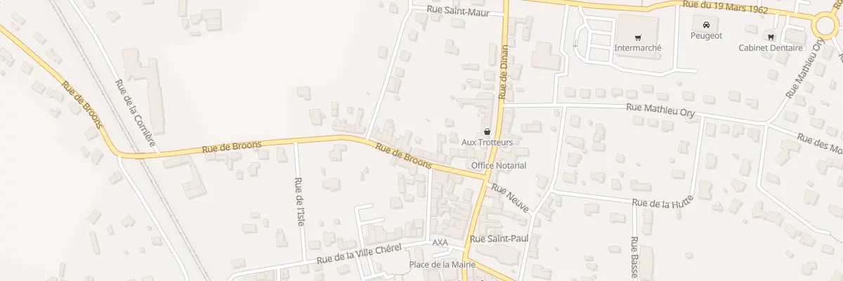 Plan du 12 Rue de Broons à Caulnes
