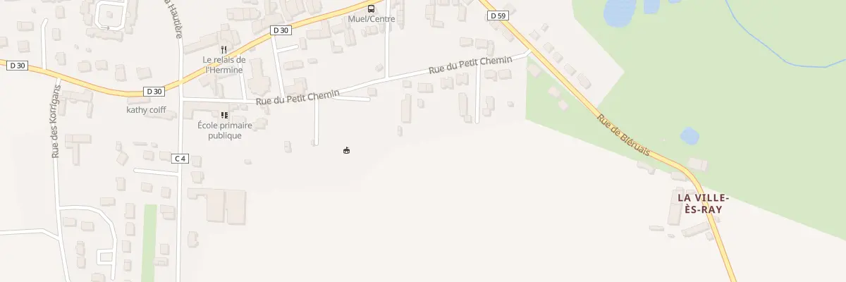 Plan du 9010 Rue du Petit Chemin à Muel
