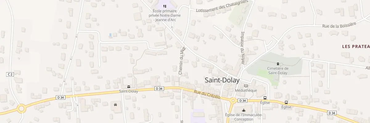 Plan du 14 Rue Jeanne d’Arc à Saint-Dolay