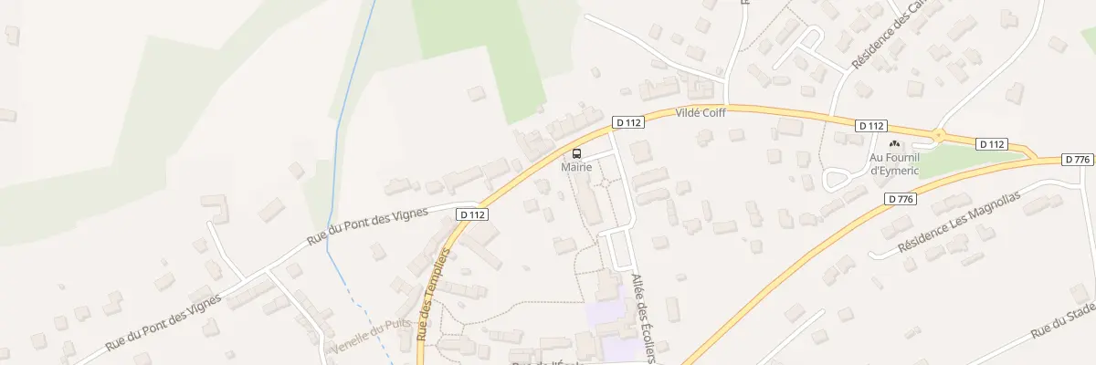 Plan du 14 Rue des Templiers à Vildé-Guingalan