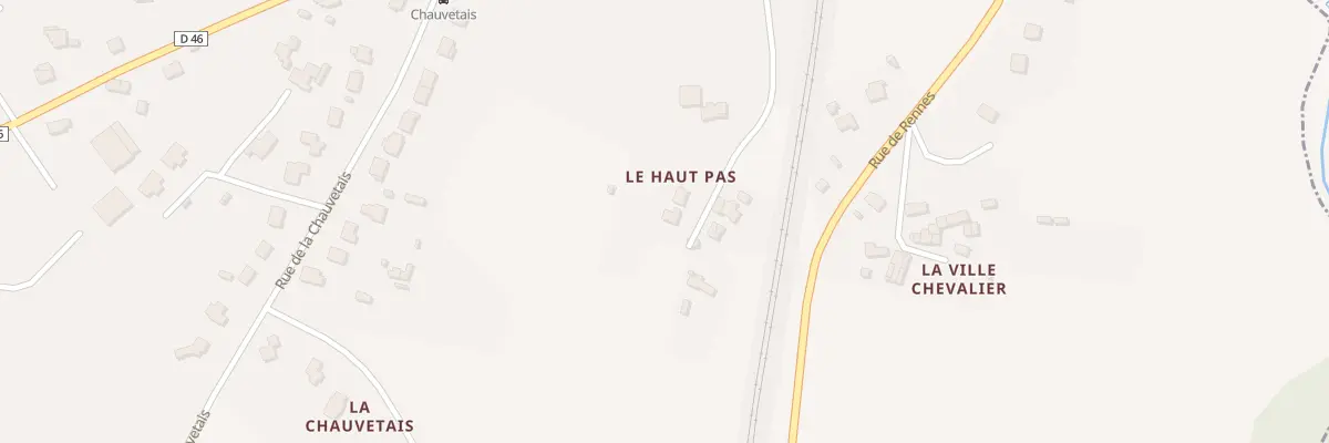 Plan du 9 Le Haut Pas à Caulnes