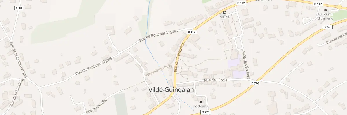 Plan du 7 Rue des Templiers à Vildé-Guingalan