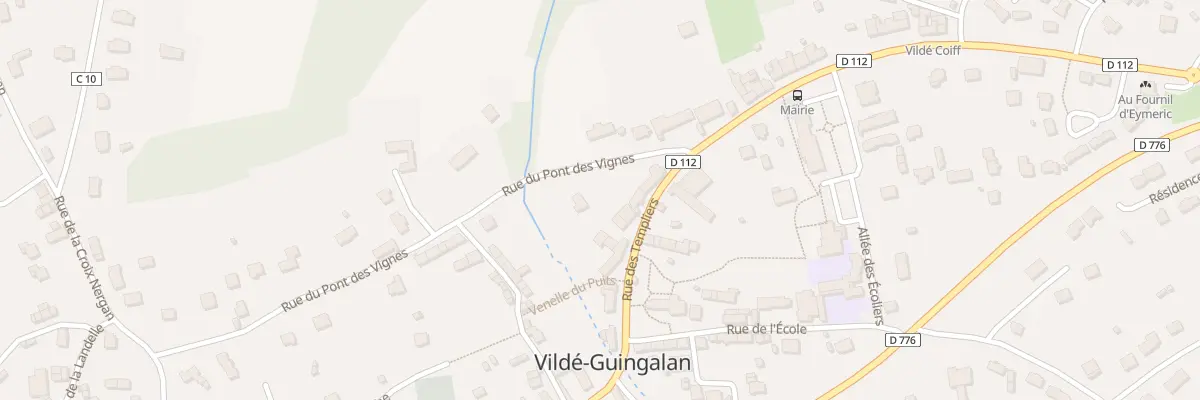 Plan du 9 Rue des Templiers à Vildé-Guingalan